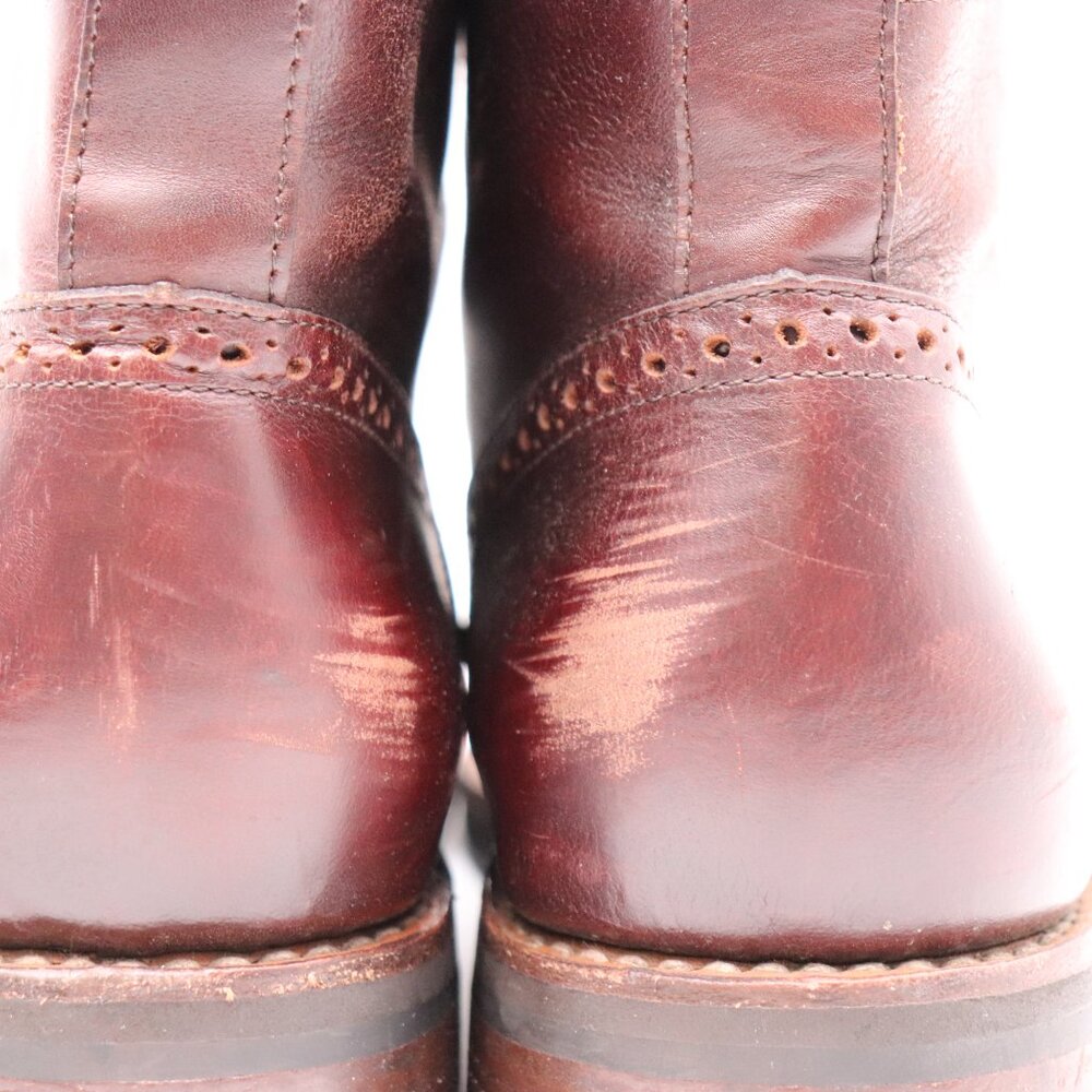 Thursday Boot Company Boots Men’s Size 9 Brown Leather Wingtip Lace Up - Picture 13 of 13